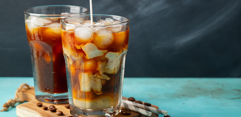 Skinny Salted Caramel Iced Coffee
