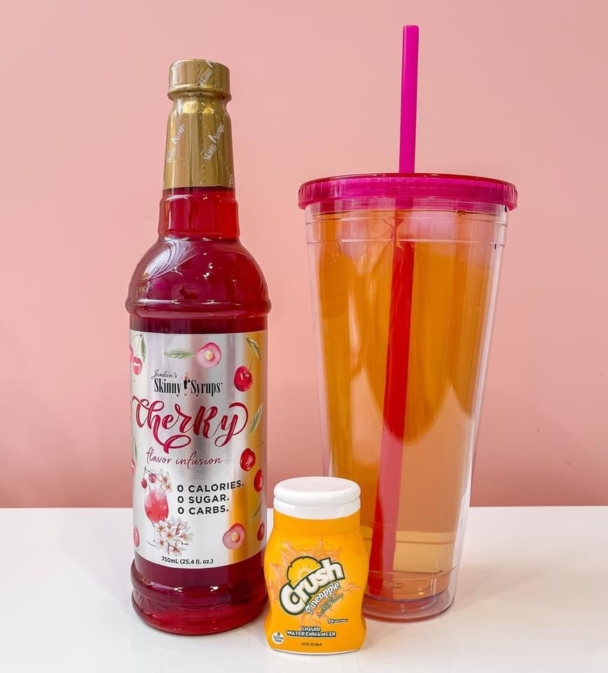 Pineapple upside-down cake water