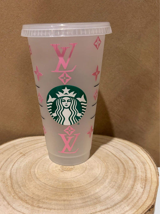 Starbucks Cup - Hot Pink LV