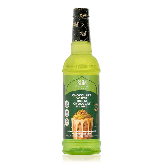Slim Syrups - Sugar Free Dubai White Chocolate Syrup - 750ml ** New Arrival **
