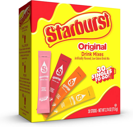Starburst Sugar Free Singles to Go Powdered Drink Mix - 30 Servings - NEW ARRIVAL