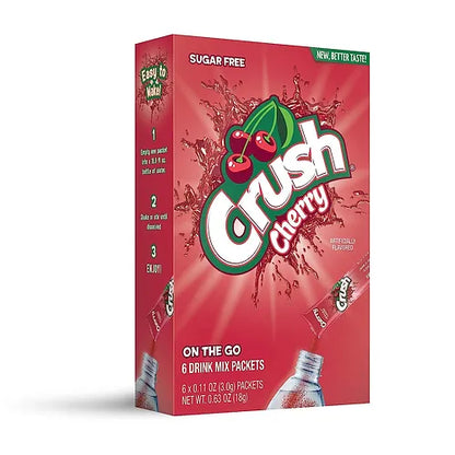 Crush Sugar Free Water Enhancer Powder (6 Servings) - 6 Flavour Choices