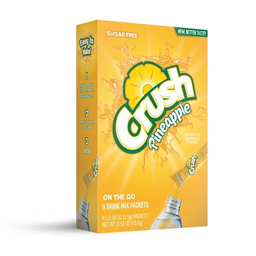 Crush Sugar Free Water Enhancer Powder (6 Servings) - Pineapple