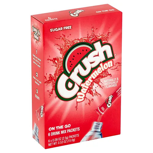 Crush Sugar Free Water Enhancer Powder (6 Servings) - Watermelon