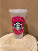 Starbucks Cup - Worlds Best Mum Hot Pink