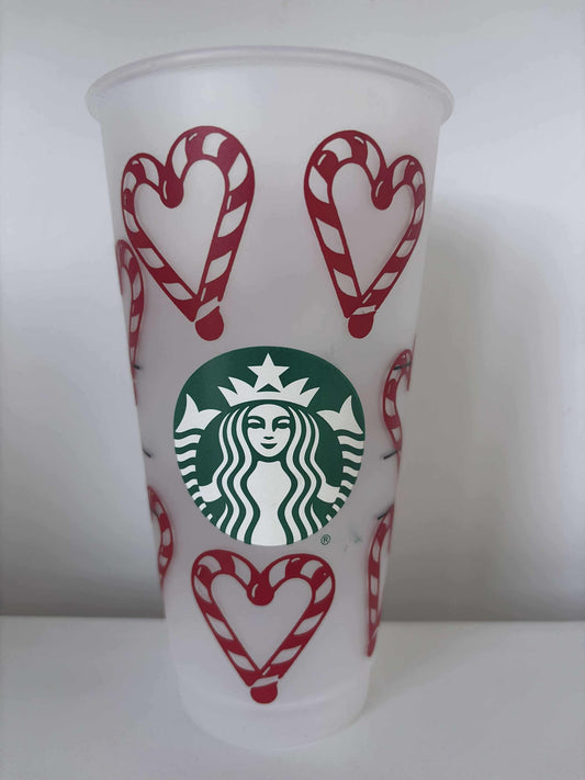 ** NEW ** - Starbucks Cup - Candy Cane Hearts - NEW ARRIVAL