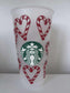 ** NEW ** - Starbucks Cup - Candy Cane Hearts - NEW ARRIVAL