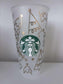 ** NEW ** - Starbucks Cup - Gold Christmas Trees - NEW ARRIVAL