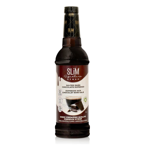 Slim Syrups - Salted Dark Chocolate Espresso Syrup - 750ml