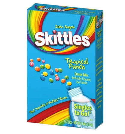 Skittles Singles To Go Powdered Zero Sugar Drinks Mix - 6 Box