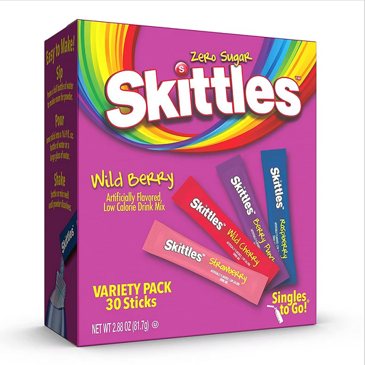 Skittles Sugar Free Wild Berry Drink Mix - 30 Servings