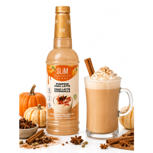 Slim Syrups - Sugar Free Pumpkin Chai Latte Syrup - 750ml